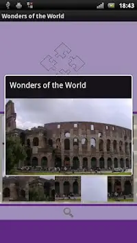 Wonders of the World - Puzzle Screen Shot 2
