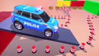 Gry samochód policyjny: nowoczesny parking Screen Shot 2