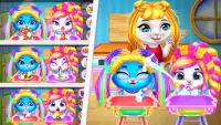 Mommy & Twins Baby kitty Hairdresser Beauty Salon Screen Shot 5