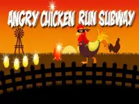 Angry Chicken Run Subway - Game Gratis Screen Shot 3