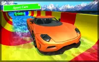 Car Racing in Water Slide - Race Games Screen Shot 2