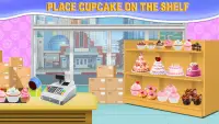Rainbow cupcake fabriek bakkerij eten maker winkel Screen Shot 6