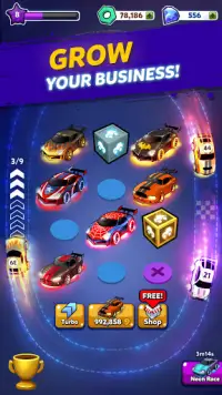 Merge Cyber ​​Cars: Sci-fi punk Future Merger Screen Shot 2