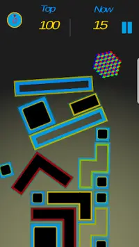 Fell Over: Block Puzzle Drop Challenge Screen Shot 2