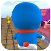 Run Blue Cat Subway Rail 3D