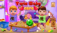 Newborn Twin Baby Mother Care Game: Virtual Family Screen Shot 5