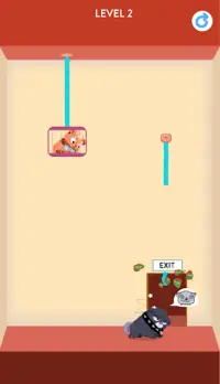 Rescue Kitten - Rope Puzzle Screen Shot 3