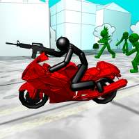 Stickman Zombie: Motorcycle Ra