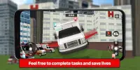 Car Driving Simulator Game : Flying Ambulance Screen Shot 1