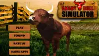 Angry 3D Bull Simulador Screen Shot 0