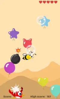 Balloon Pop Free - сенсорная расслабляющая игра Screen Shot 2