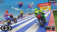 Superhero Bike Stunt Games 3D Screen Shot 4