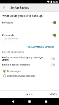 SMS Backup & Restore Screen Shot 3