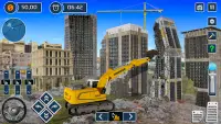 Excavator sim destroying games Screen Shot 3