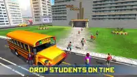 Вождение автобусов средней школы 2017: Fun Bus Gam Screen Shot 6