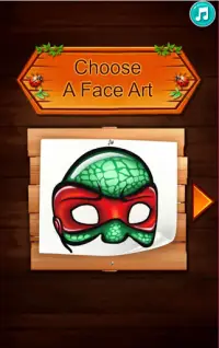 face painting games clowns in the halloween free Screen Shot 0