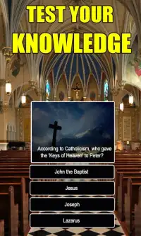 Catholic Quiz -Test Your Religious Faith Trivia Screen Shot 1