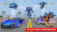 Police Tiger Robot Car Game 3D Screen Shot 3