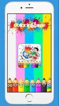 Doraemon Coloring Page For Kids Screen Shot 0