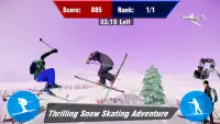 極端な 雪 スケーター： スケートボード ゲーム マスター 3D Screen Shot 1
