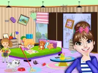 Pretend Play Hotel Cleaning: Doll House Fun Screen Shot 1