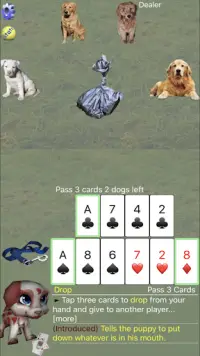 K9 Hearts: Multiplayer Trick taking Card Game Screen Shot 1