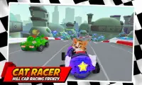 Cat Racing Fever 🏁 City Racing 3D Frenzy Screen Shot 0