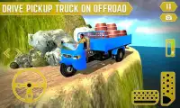 Three Wheeler Pickup Truck: Impossible Driving Screen Shot 1