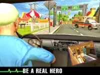 911 Ambulance Emergency Rescue: Ambulans Kota Sim Screen Shot 7