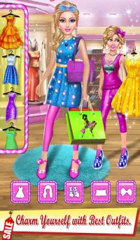 शॉपिंग मॉल फैशन स्टोर सिम्युलेटर: लड़की गेम Screen Shot 8