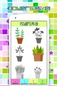 Coloring Flowers Pixel Art, By Number Screen Shot 0