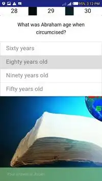 English Biblical Quiz From Old Testament Screen Shot 2
