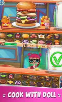 Princess Dolls  Surprise - Burger Cooking Screen Shot 3