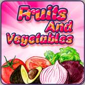 Fruit vegetables learning apps for kids fun games