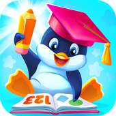 Preschool educational games for kids with Pengui
