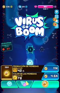 Virus go BOOM - New cute game & arcade shooter Screen Shot 2