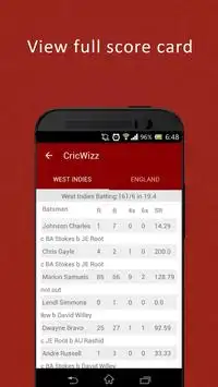 CricWizz - Live Cricket Score Screen Shot 1