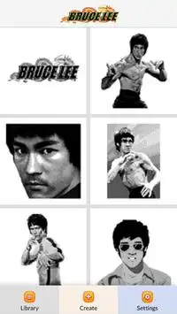 Bruce Lee Color by Number - Pixel Art Game Screen Shot 0