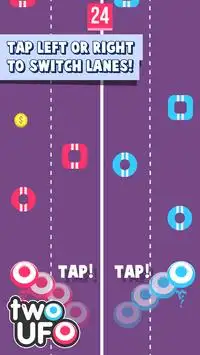 TWO UFO: tap game Screen Shot 14