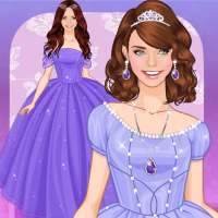 Одевалка фиолетовой принцессы