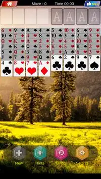 FreeCell Solitaire Screen Shot 0