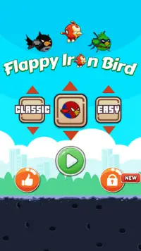 Flappy Iron Bird 🐦 Super Heroes Revenge Birds Screen Shot 0