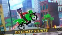 Blocky Super Bike Challenge Screen Shot 7