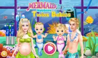 Mermaid Mommy Newborn Twins Screen Shot 0