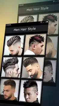 Men hairstyle set my face 2018 Screen Shot 0