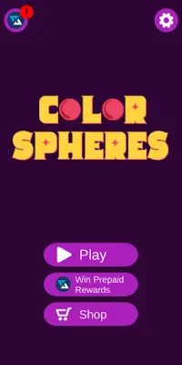 Color Spheres - Play and Win Free Mobile Top-Up Screen Shot 0