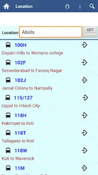 Hyderabad RTC Info Screen Shot 5