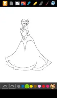 Princess Coloring Screen Shot 2