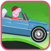 Racing Peppa Car Games Hill Climb Pig