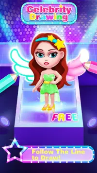 SuperStar Drawing for Kids- Free Games for Girls Screen Shot 4